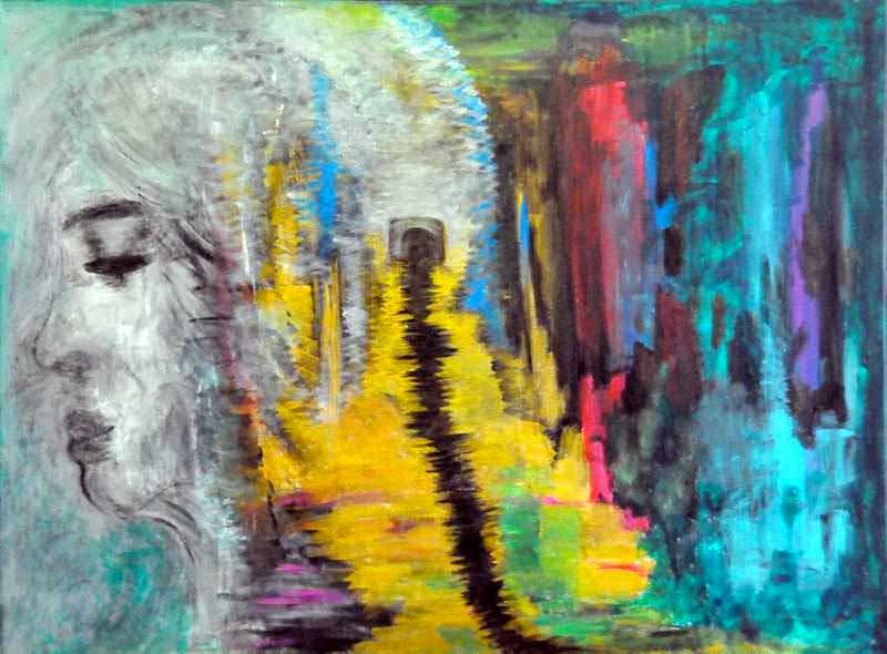 - peinture acrylique sur toile - cm x cm