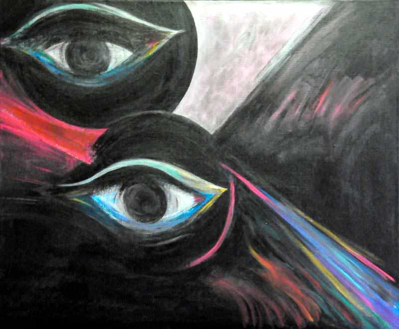 - peinture acrylique sur toile - cm x cm