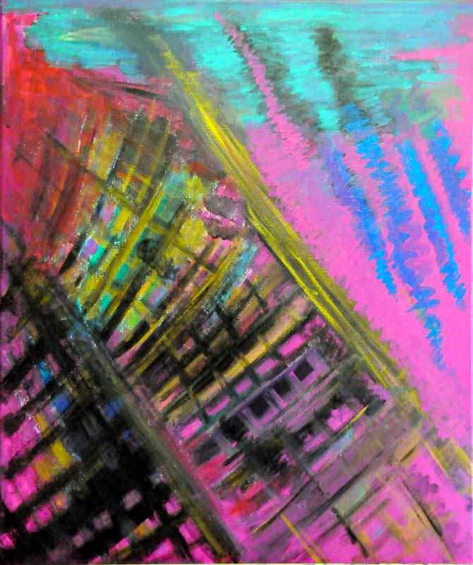 - peinture acrylique sur toile - cm x cm