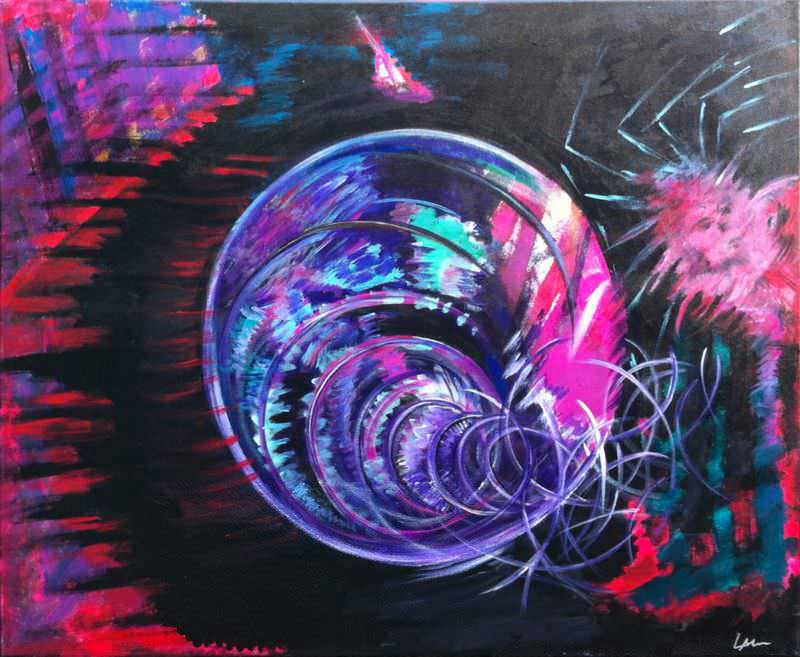 - peinture acrylique sur toile - cm x cm