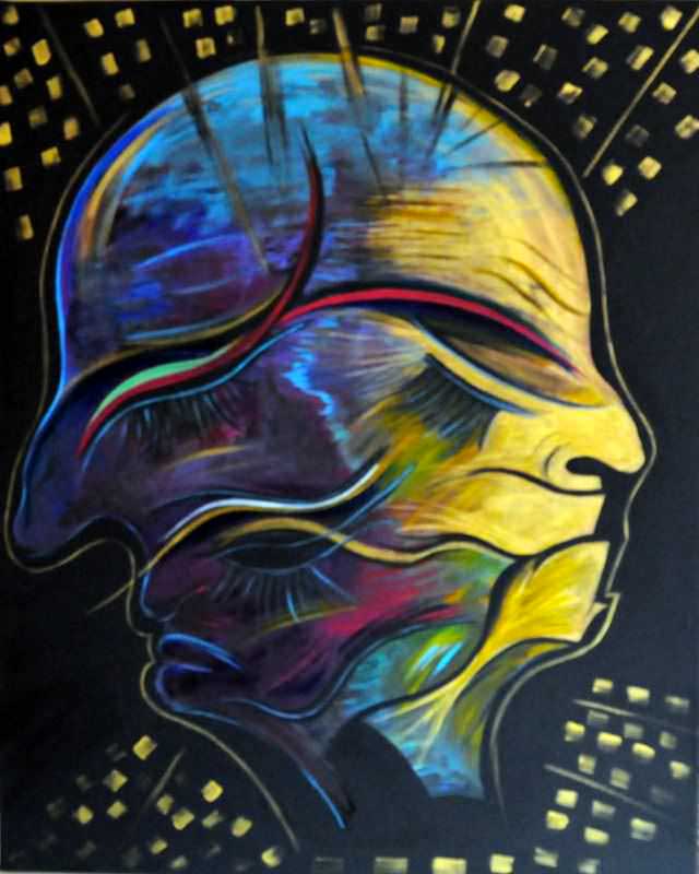 - peinture acrylique sur toile - cm x cm