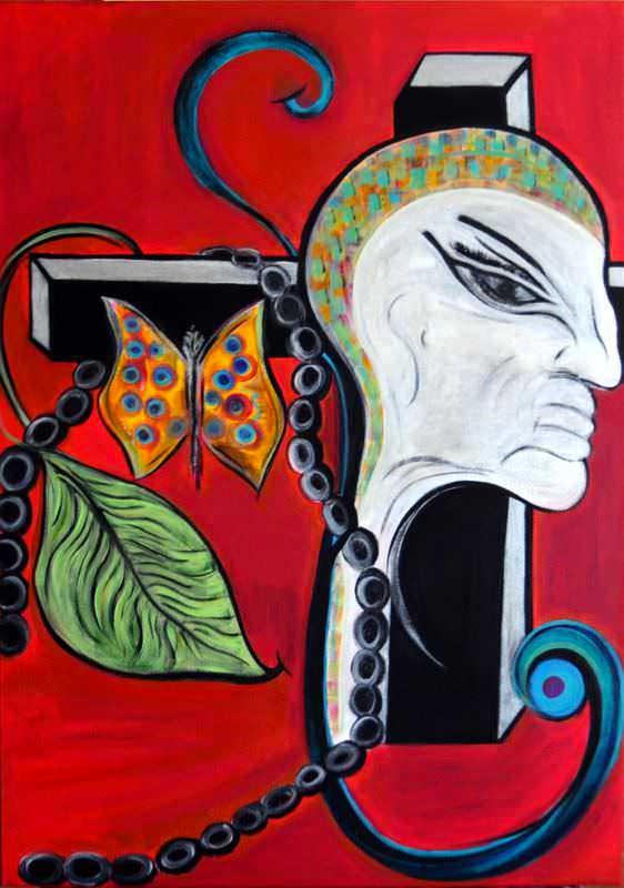 - peinture acrylique sur toile - cm x cm