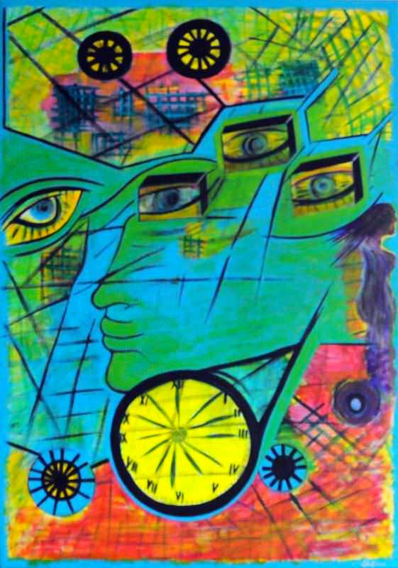 - peinture acrylique sur toile - cm x cm