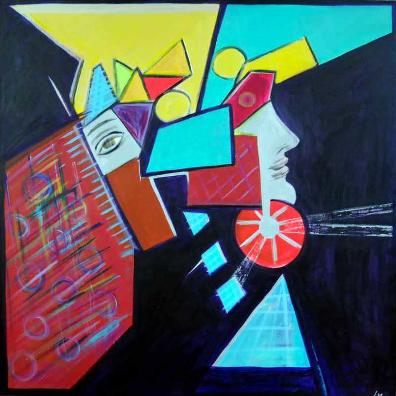 - peinture acrylique sur toile - cm x cm