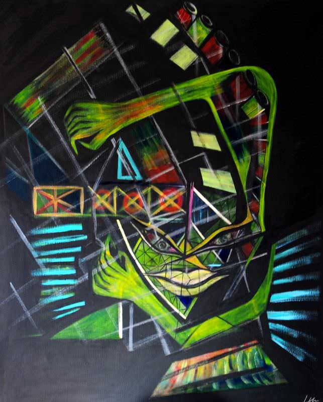 - peinture acrylique sur toile - cm x cm