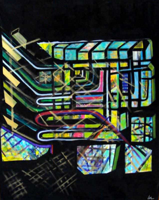 - peinture acrylique sur toile - cm x cm