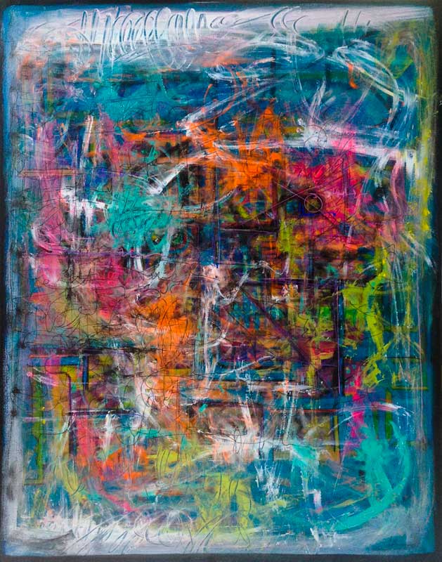 - peinture acrylique sur toile - cm x cm