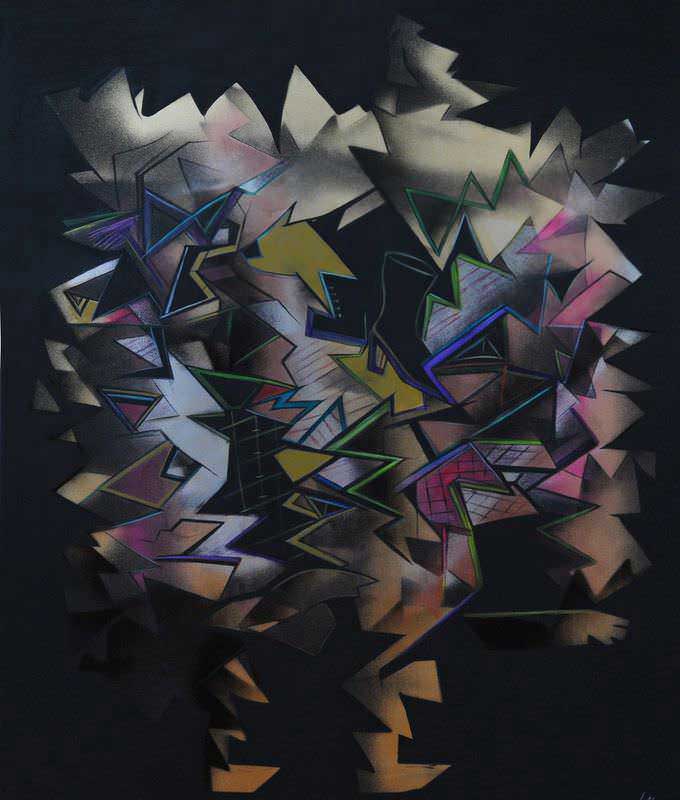 - peinture acrylique sur toile - cm x cm