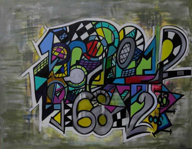 - peinture acrylique sur toile - cm x cm