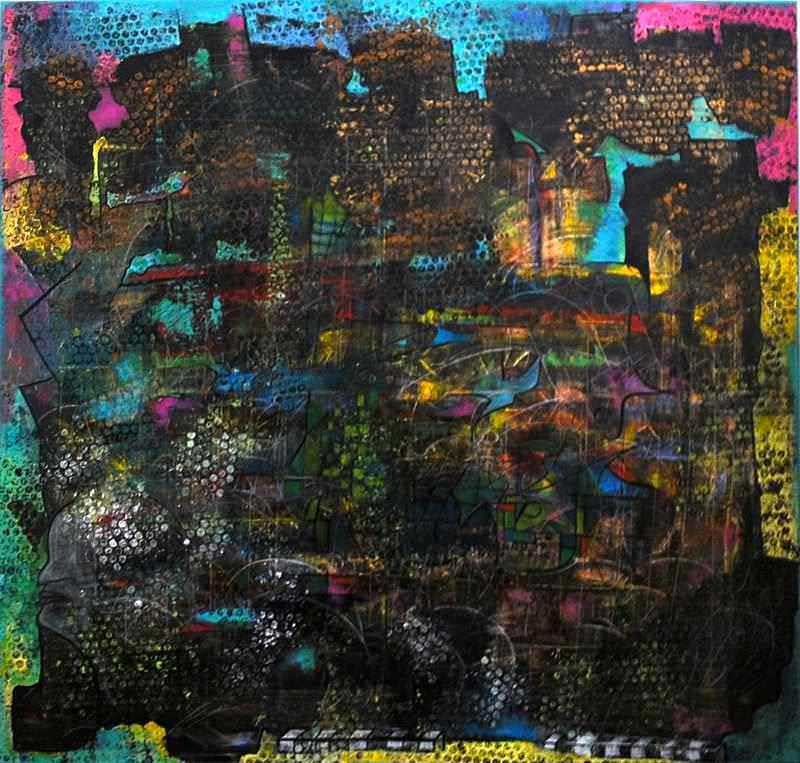 - peinture acrylique sur toile - cm x cm