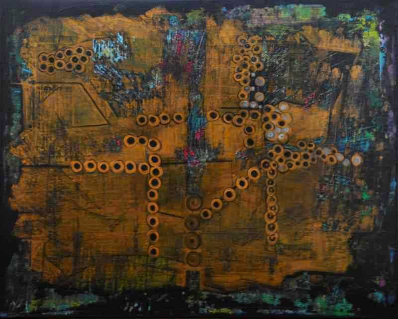 - peinture acrylique sur toile - cm x cm