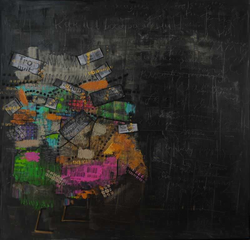 2011-10-14-penseur-800 - peinture acrylique sur toile - cm x cm