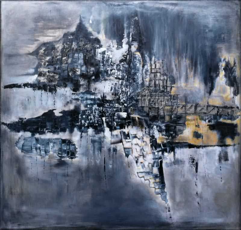 - peinture acrylique sur toile - cm x cm