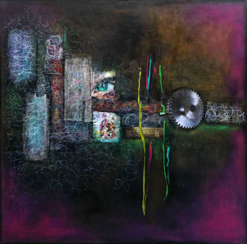 - peinture acrylique sur toile - cm x cm