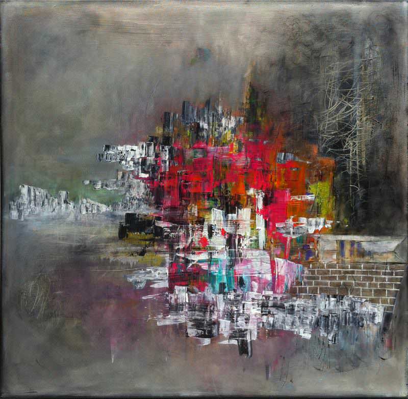 - peinture acrylique sur toile - cm x cm