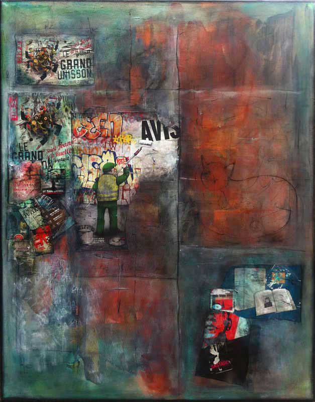 - peinture acrylique sur toile - cm x cm