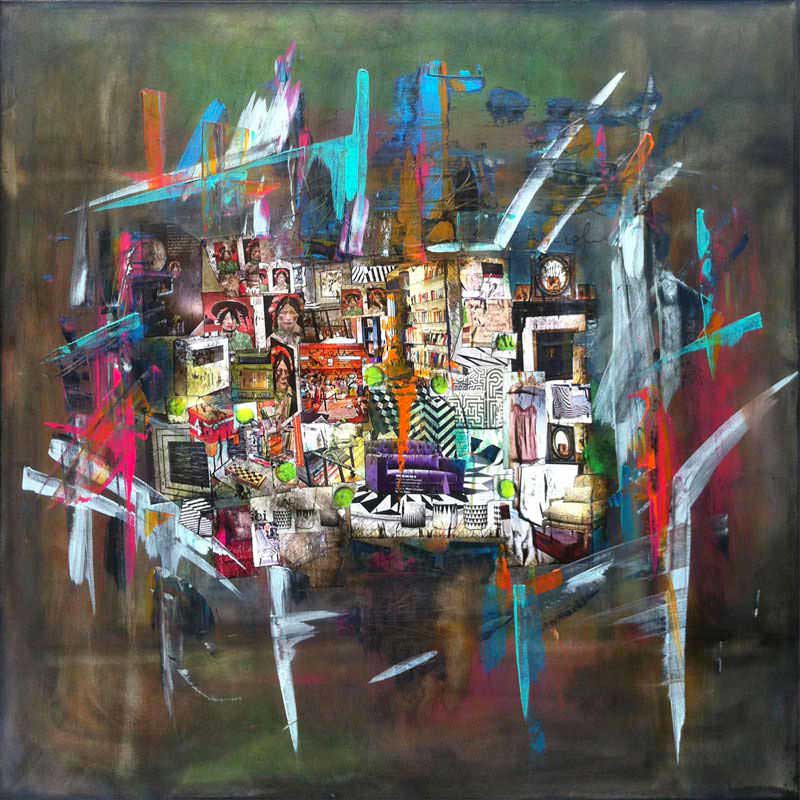 - peinture acrylique sur toile - cm x cm