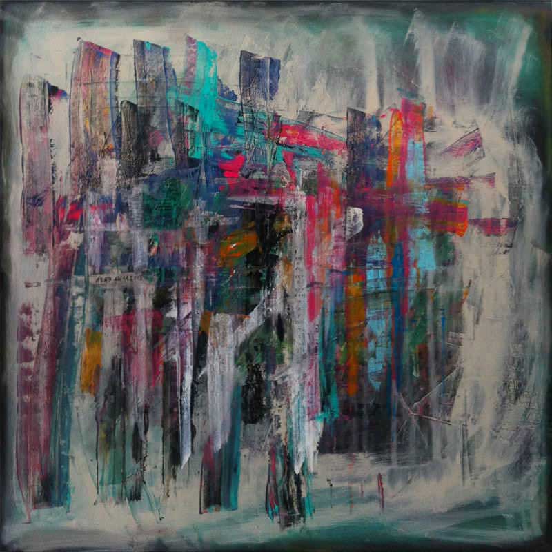 - peinture acrylique sur toile - cm x cm