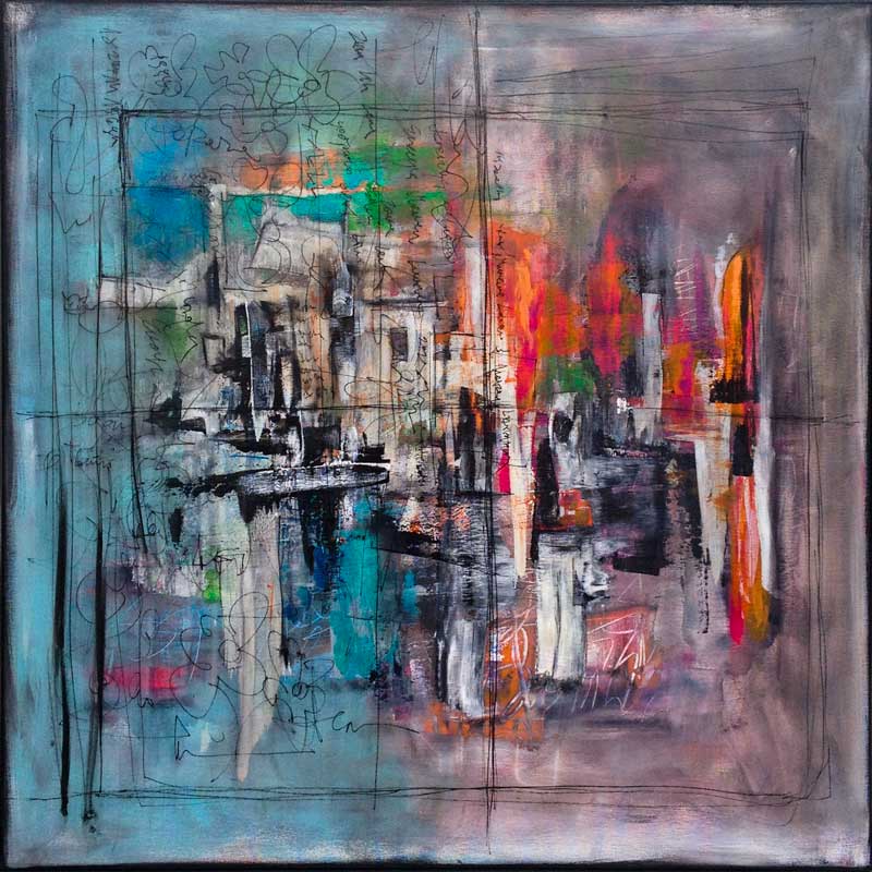 - peinture acrylique sur toile - cm x cm