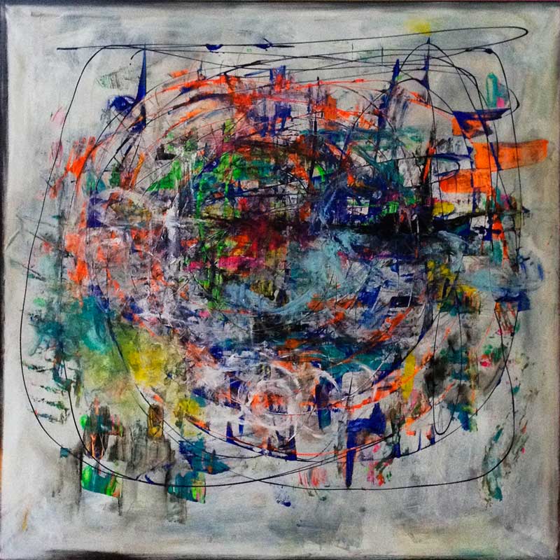 - peinture acrylique sur toile - cm x cm