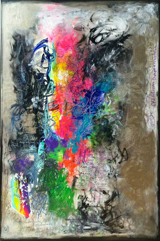 éléphant - peinture acrylique sur toile - 60 cm x 90 cm éléphant - peinture acrylique sur toile - 60 cm x 90 cm