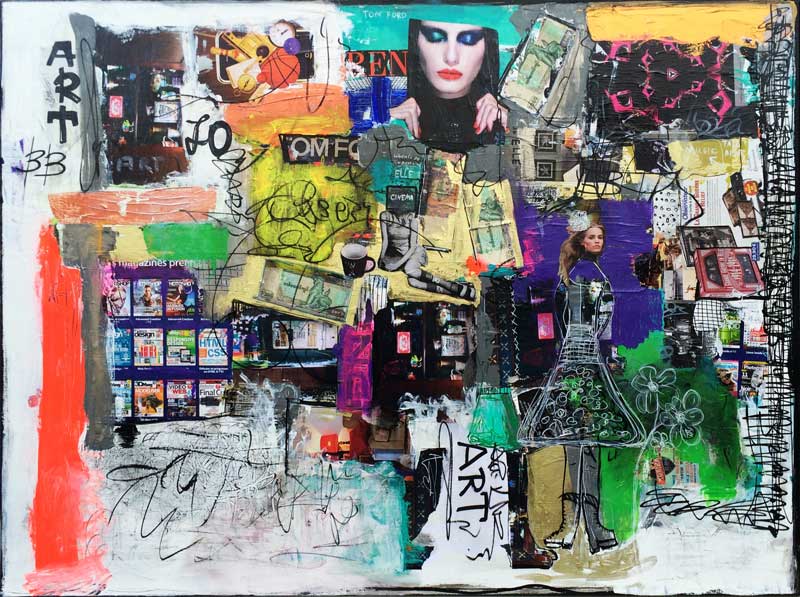 art 123 - peinture acrylique et collage sur toile - 130 cm x 97 cm art 123 - peinture acrylique et collage sur toile - 130 cm x 97 cm