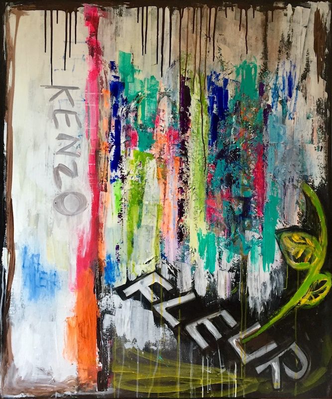 parfum de fleur - peinture acrylique sur toile - 100 cm x 120 cm parfum de fleur - peinture acrylique sur toile - 100 cm x 120 cm