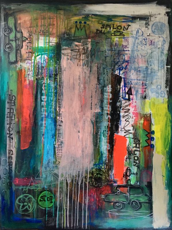 avenue - peinture acrylique sur toile - 97 cm x 130 cm avenue - peinture acrylique sur toile - 97 cm x 130 cm