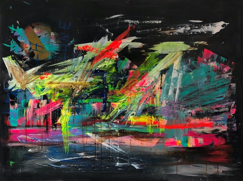 pleine lune - peinture acrylique sur toile - 130 cm x 97 cm pleine lune - peinture acrylique sur toile - 130 cm x 97 cm