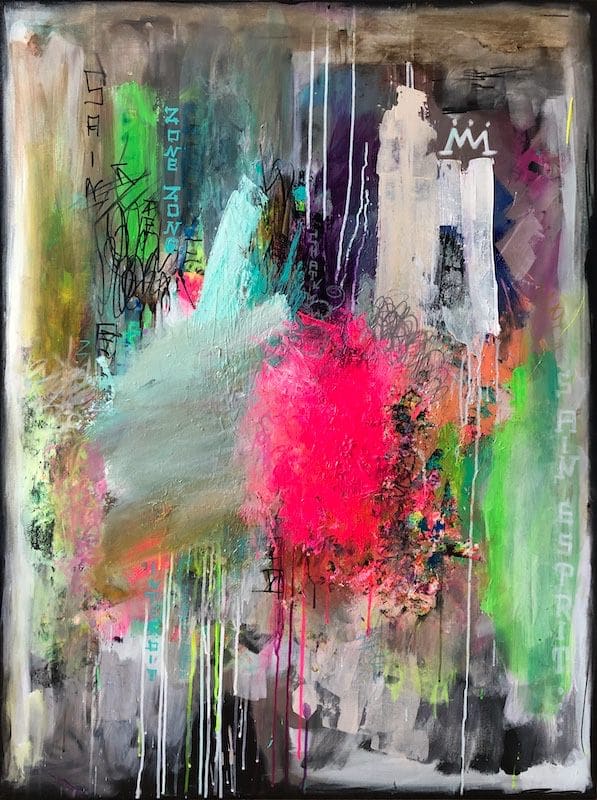 Silence - peinture acrylique sur toile - 97 cm x 130 cm - Marzena Lavrilleux - artiste peintre à Orléans Silence - peinture acrylique sur toile - 97 cm x 130 cm - Marzena Lavrilleux - artiste peintre à Orléans