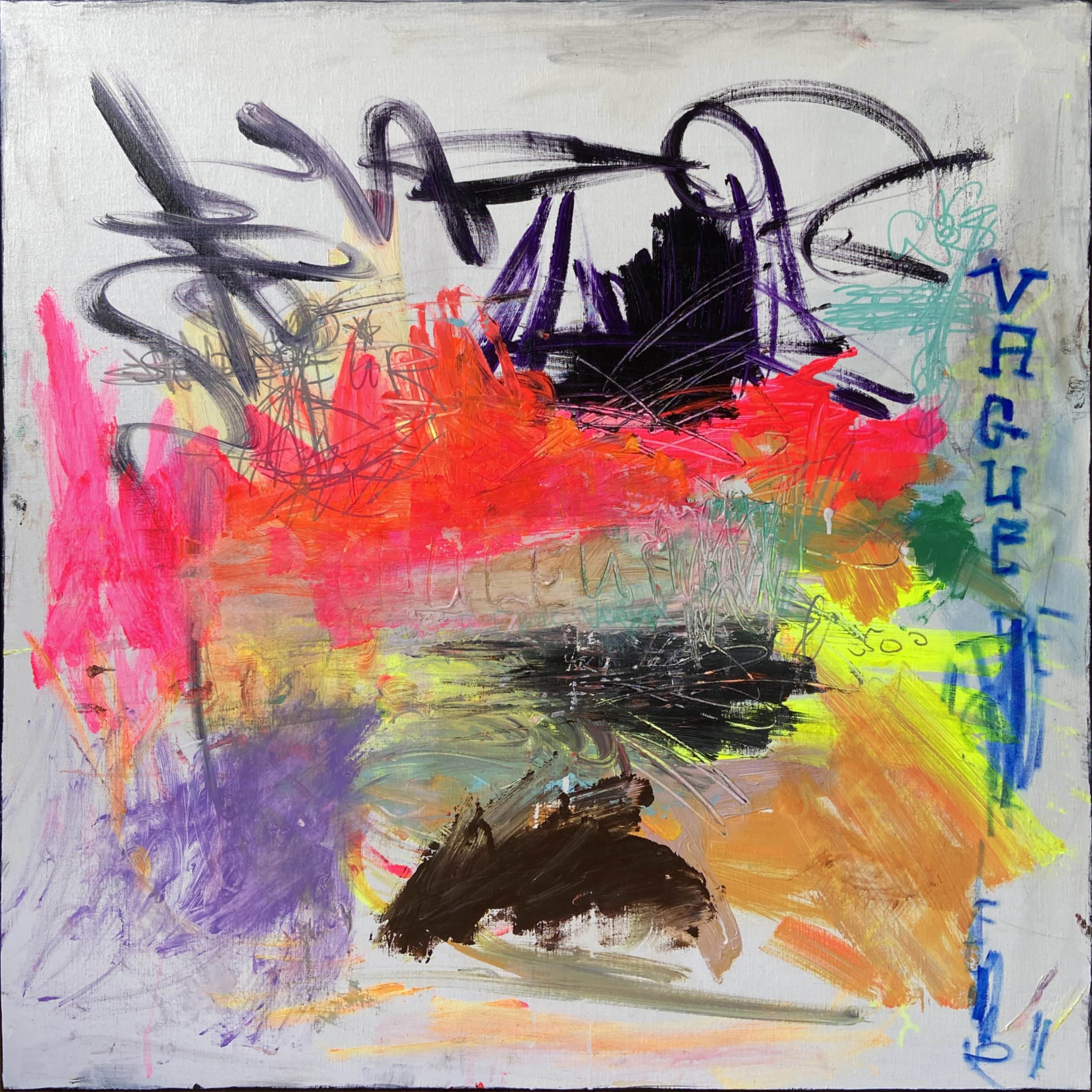 Vague - peinture acrylique sur toile - 100 cm x 100 cm - Marzena Lavrilleux - artiste peintre à Orléans Vague - peinture acrylique sur toile - 100 cm x 100 cm - Marzena Lavrilleux - artiste peintre à Orléans