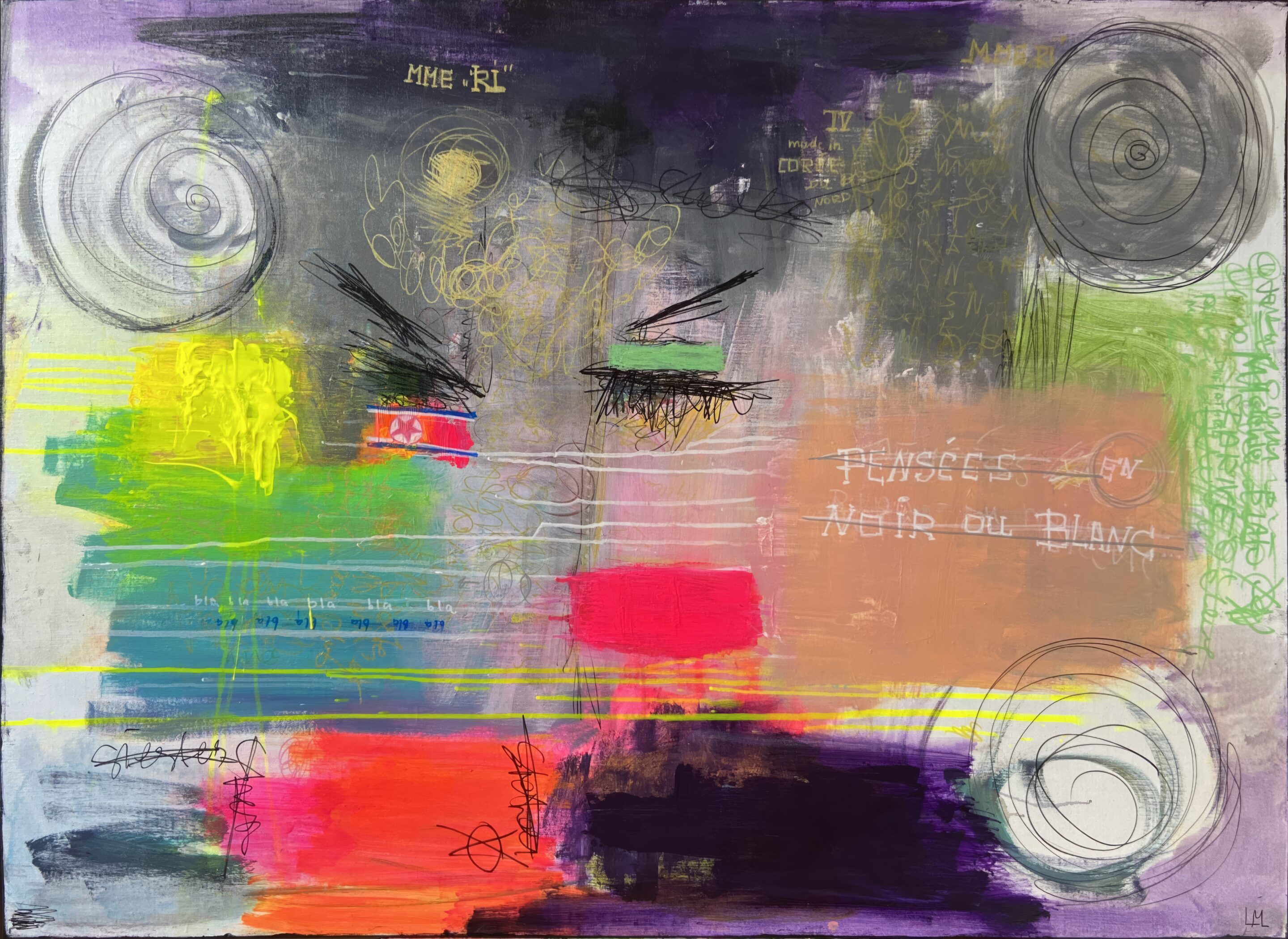 Mme Ri - peinture acrylique sur toile - 130 cm x 97 cm - Marzena Lavrilleux - artiste peintre à Orléans Mme Ri - peinture acrylique sur toile - 130 cm x 97 cm - Marzena Lavrilleux - artiste peintre à Orléans