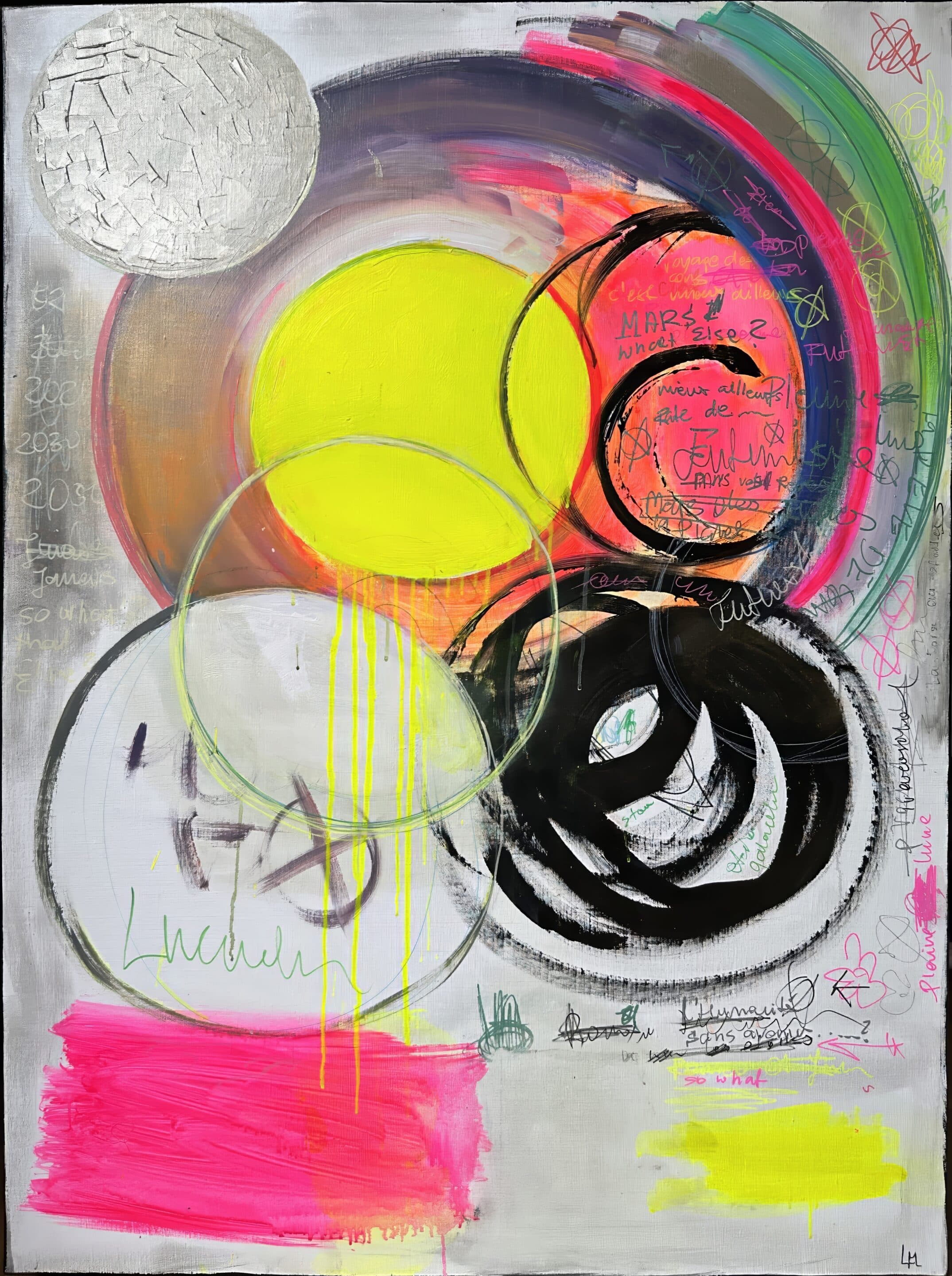 Mars - peinture acrylique sur toile - 97 cm x 130 cm - Marzena Lavrilleux - artiste peintre à Orléans Mars - peinture acrylique sur toile - 97 cm x 130 cm - Marzena Lavrilleux - artiste peintre à Orléans