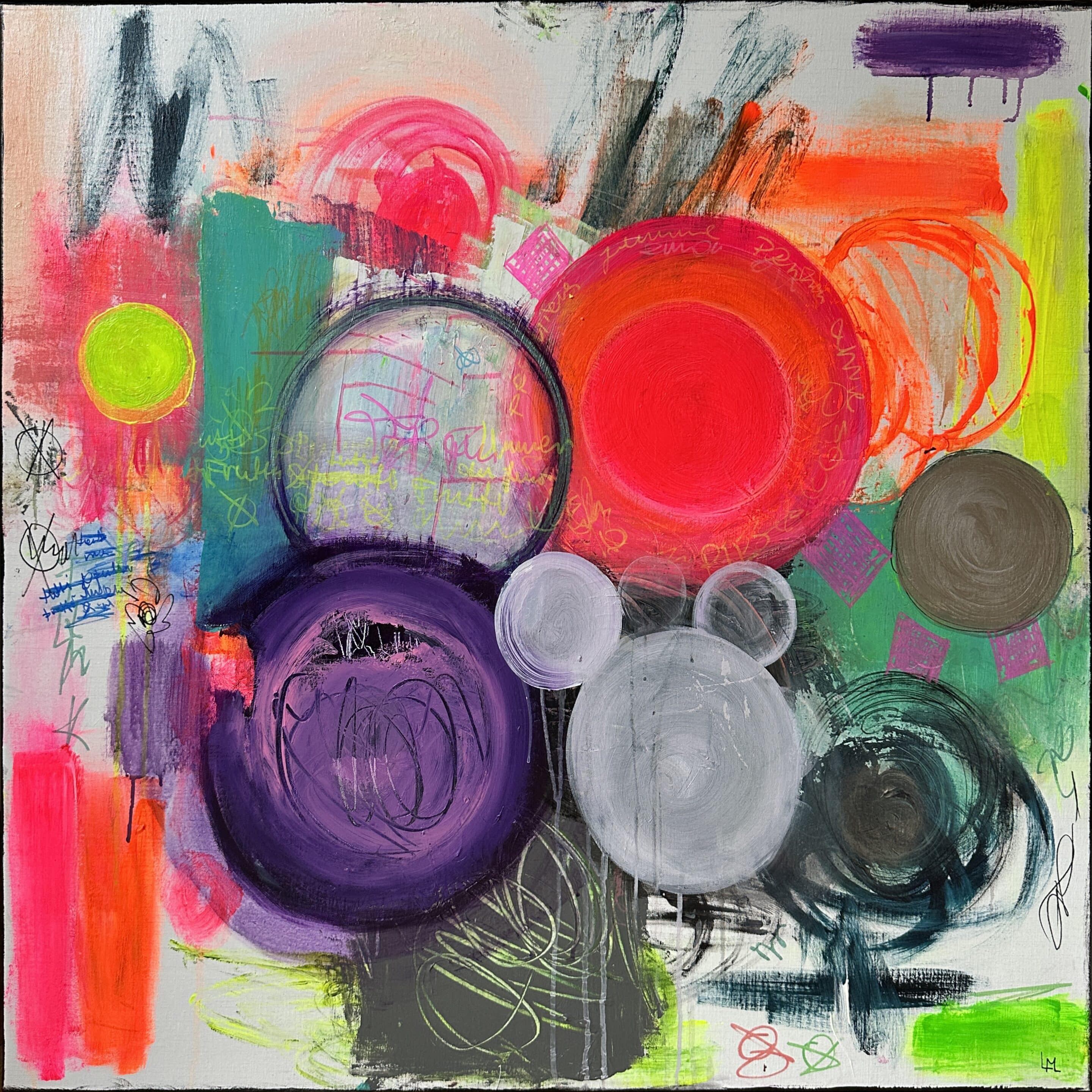 Cercle vertueux - peinture acrylique sur toile - 100 cm x 100 cm - Marzena Lavrilleux - artiste peintre à Orléans Cercle vertueux - peinture acrylique sur toile - 100 cm x 100 cm - Marzena Lavrilleux - artiste peintre à Orléans