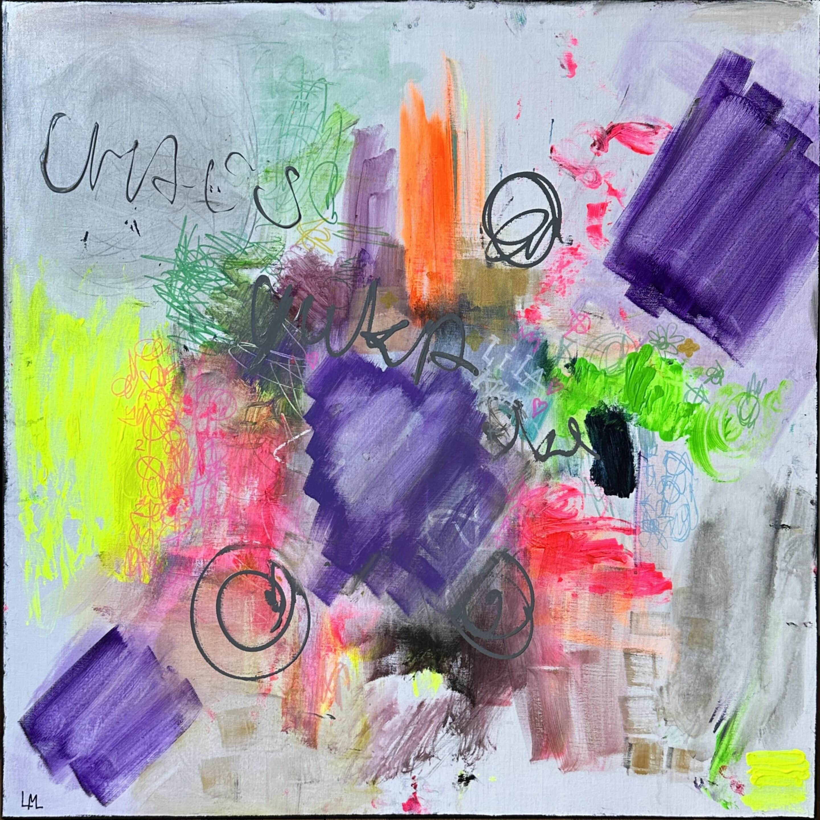 Chaos - peinture acrylique sur toile - 100 cm x 100 cm - Marzena Lavrilleux - artiste peintre à Orléans Chaos - peinture acrylique sur toile - 100 cm x 100 cm - Marzena Lavrilleux - artiste peintre à Orléans