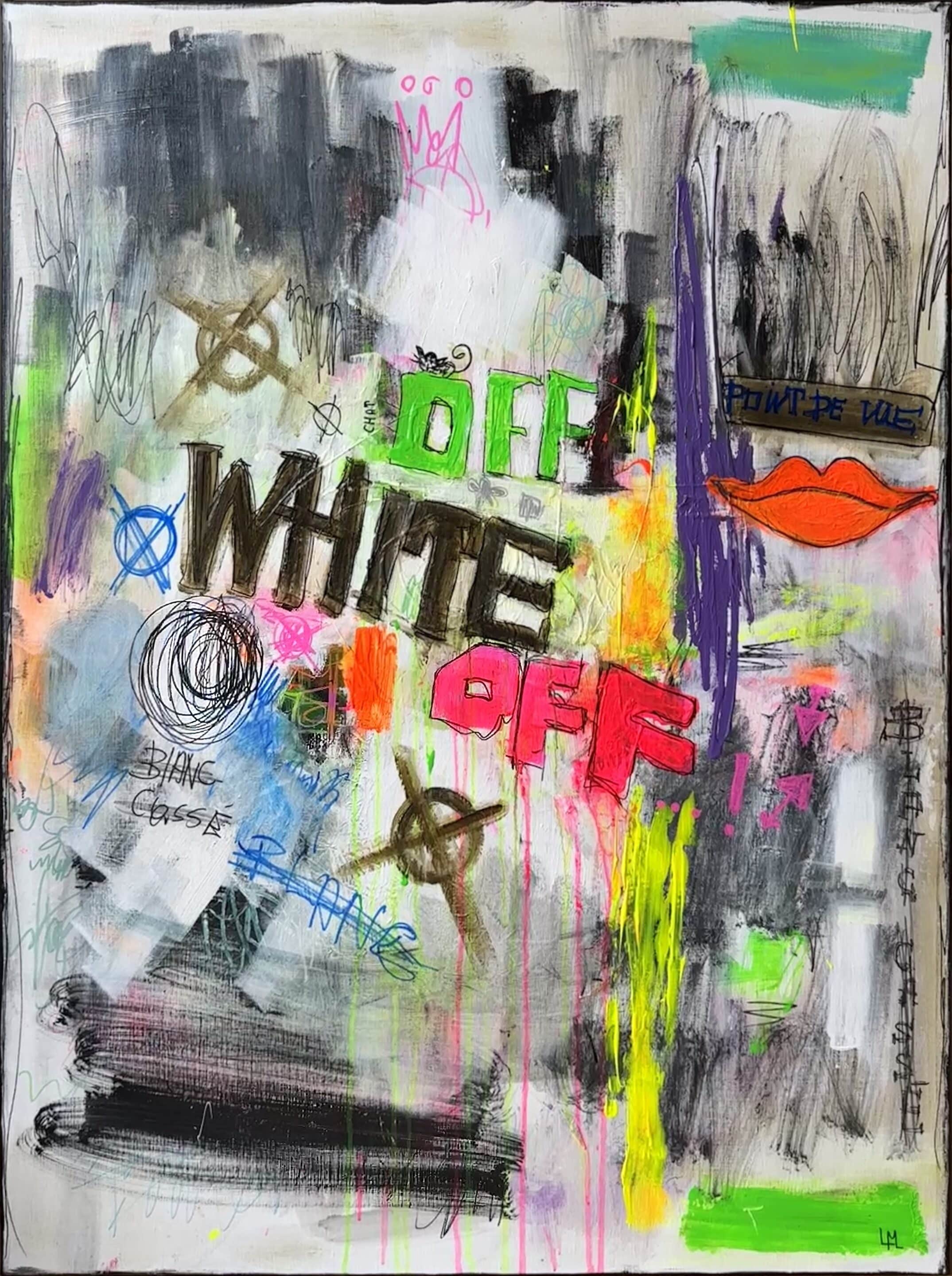 Off white - peinture acrylique sur toile - 97 cm x 130 cm - Marzena Lavrilleux - artiste peintre à Orléans Off white - peinture acrylique sur toile - 97 cm x 130 cm - Marzena Lavrilleux - artiste peintre à Orléans